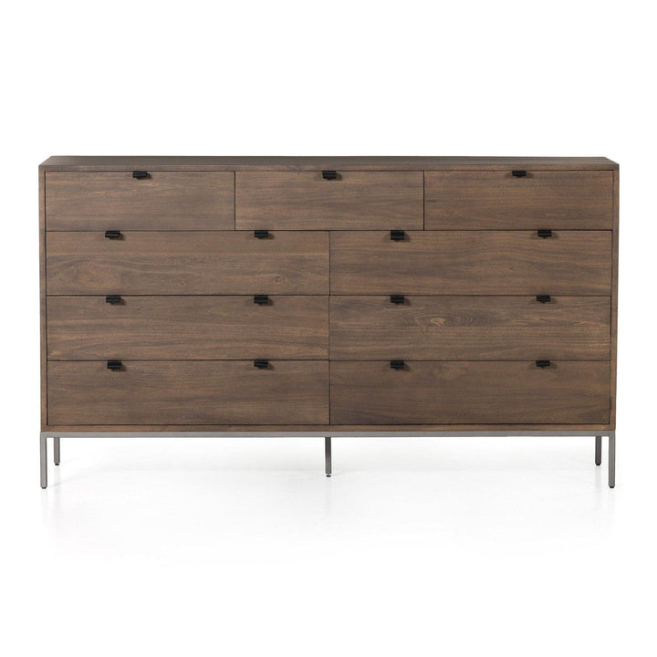 Troy 9 Drawer Dresser - Auburn Poplar