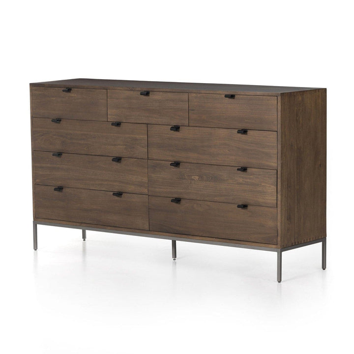 Troy 9 Drawer Dresser - Auburn Poplar