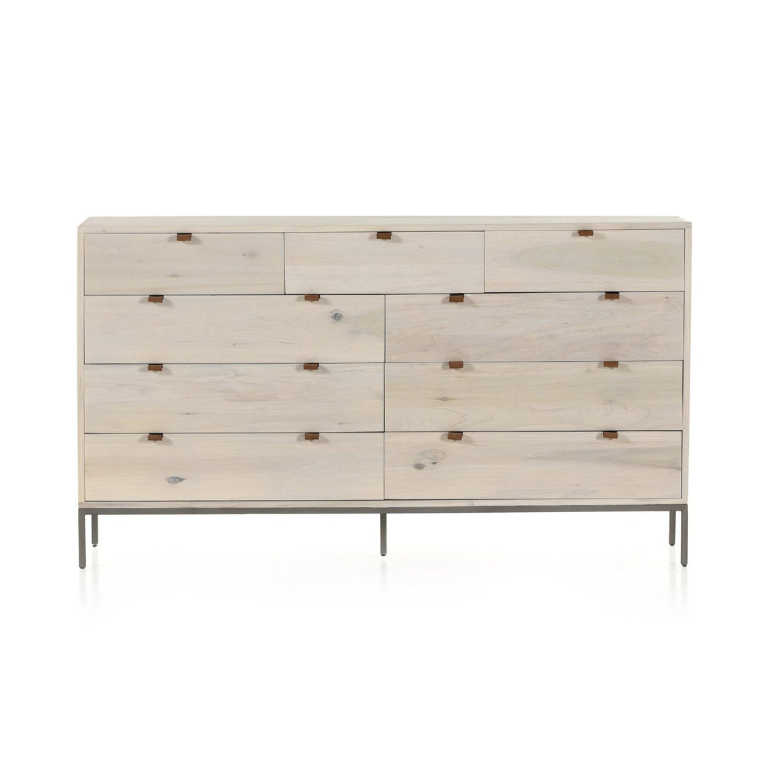 Troy 9 Drawer Dresser - Dove Poplar