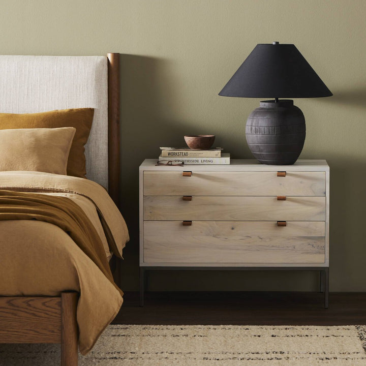 Troy Large Nightstand - Dove Poplar