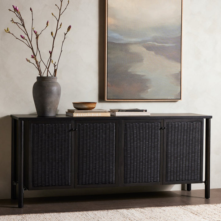 Veda Sideboard - Black Cane