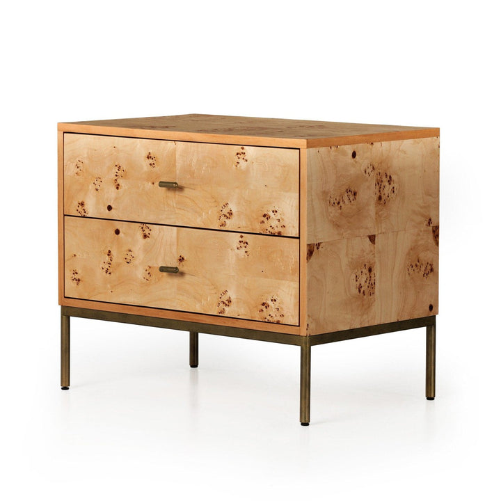 Maisie Nightstand - Amber Mappa Burl