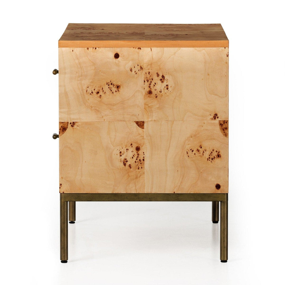 Maisie Nightstand - Amber Mappa Burl