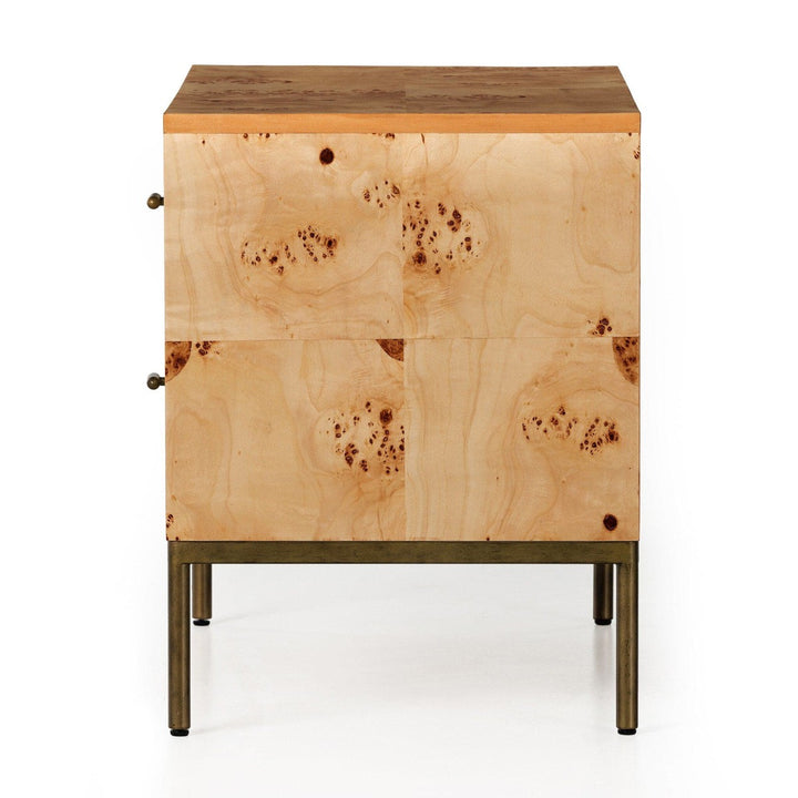 Maisie Nightstand - Amber Mappa Burl