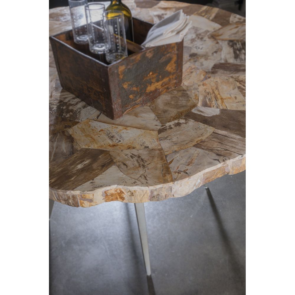 Dining Tables Caldera Round Dining Table - Light Golden Brown