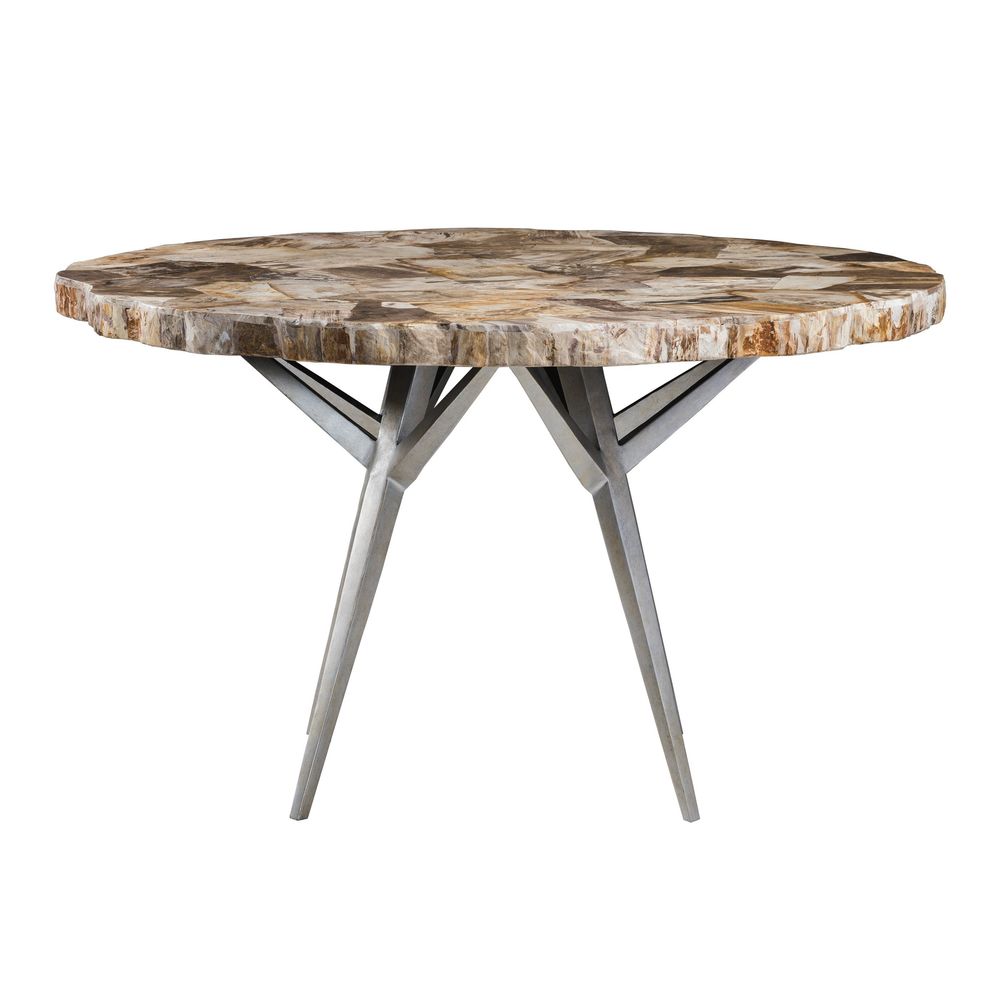 Caldera Round Dining Table - Light Golden Brown
