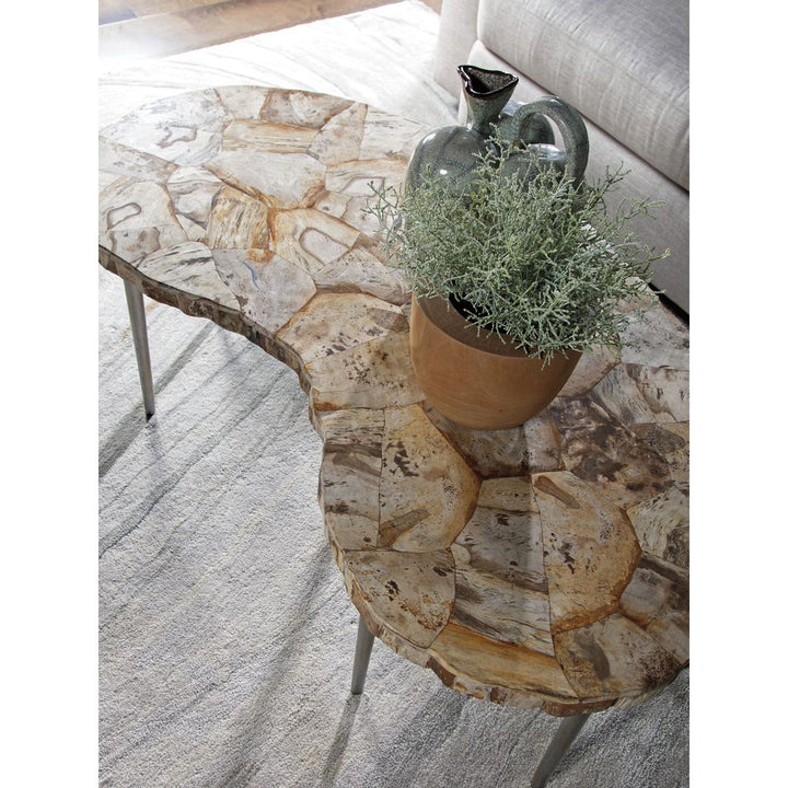 Coffee Tables Caldera Kidney Cocktail Table - Light Golden Brown