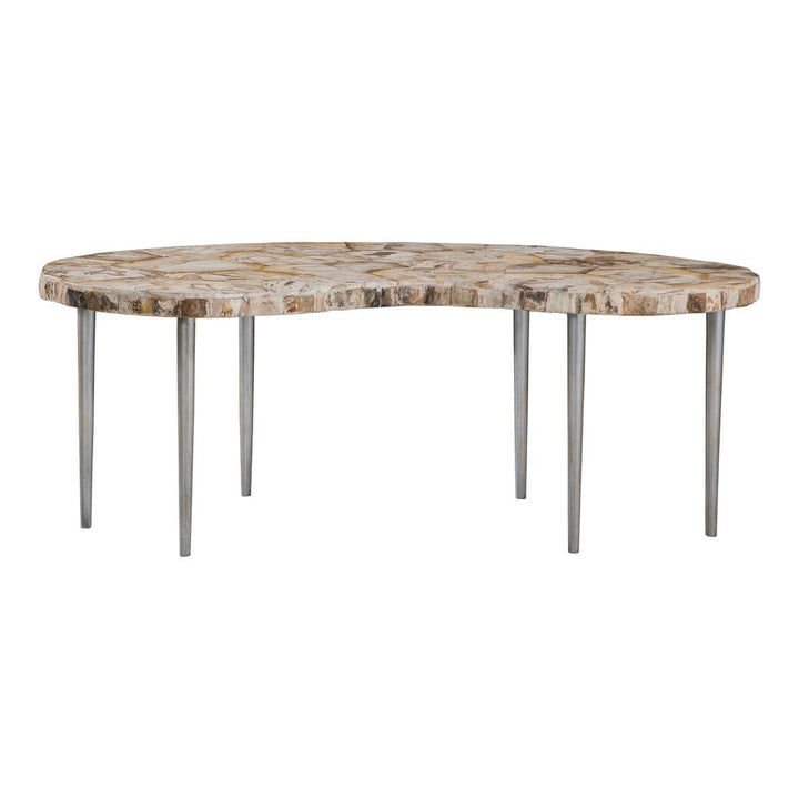 Coffee Tables Caldera Kidney Cocktail Table - Light Golden Brown