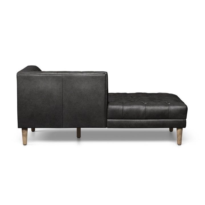 Build Your Own: Harris Sectional - Laf Chaise Piece - Natural Washed Ebony