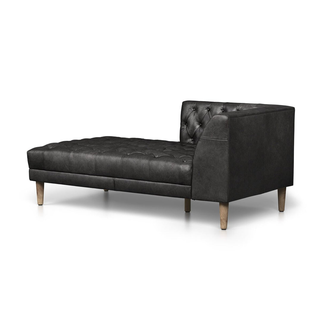 Build Your Own: Harris Sectional - Laf Chaise Piece - Natural Washed Ebony