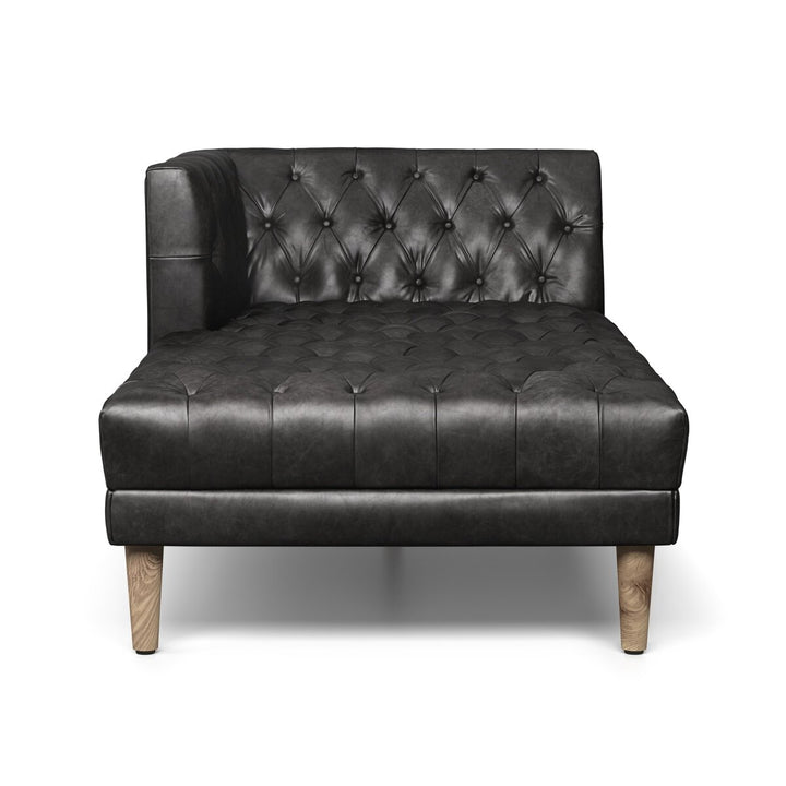 Build Your Own: Harris Sectional - Laf Chaise Piece - Natural Washed Ebony