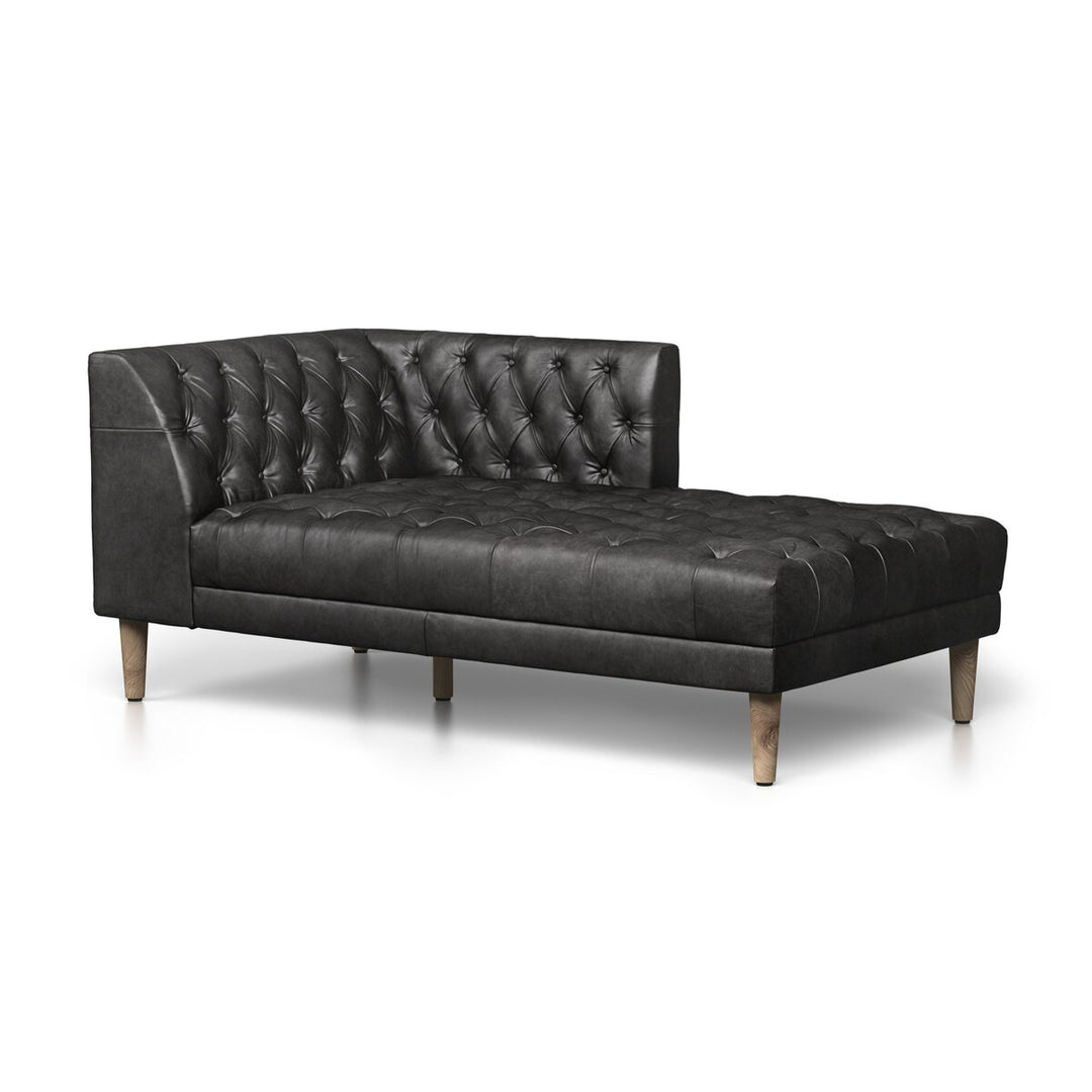 Build Your Own: Harris Sectional - Raf Chaise Piece - Natural Washed Ebony