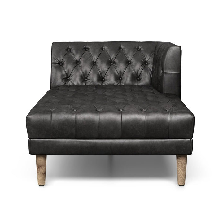 Build Your Own: Harris Sectional - Raf Chaise Piece - Natural Washed Ebony