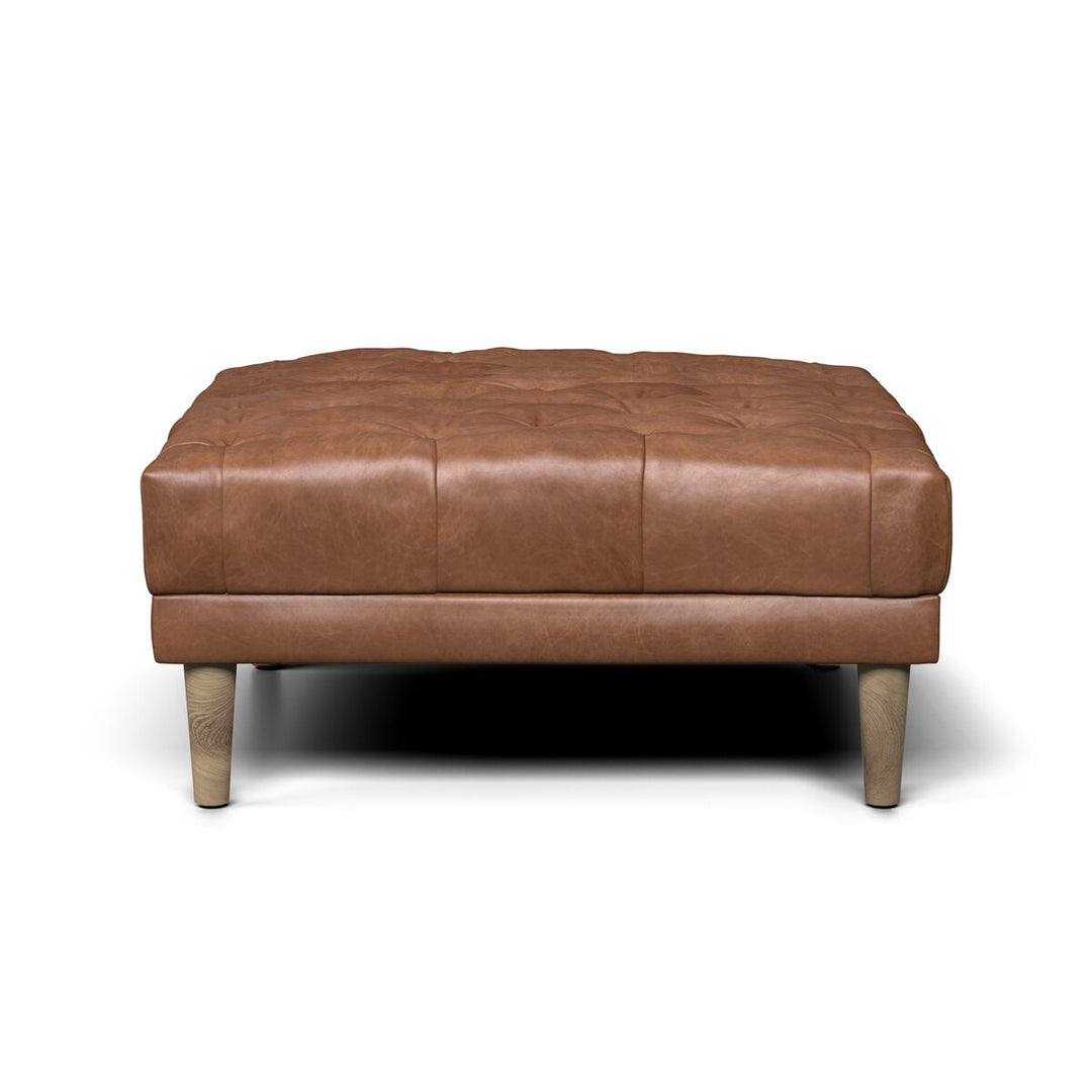 Build Your Own: Harris Sectional - Ottoman - Natural Washed Chocolate