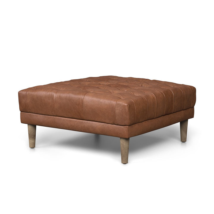 Build Your Own: Harris Sectional - Ottoman - Natural Washed Chocolate