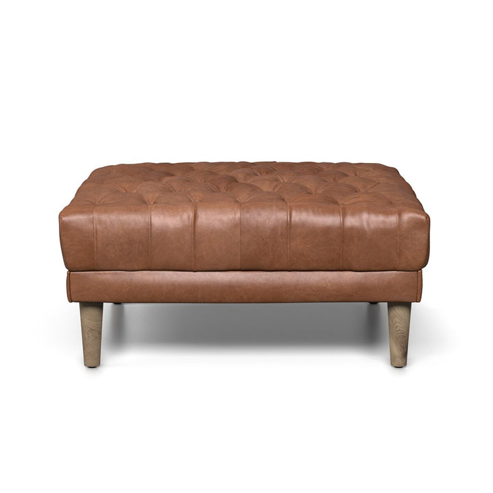 Build Your Own: Harris Sectional - Ottoman - Natural Washed Chocolate