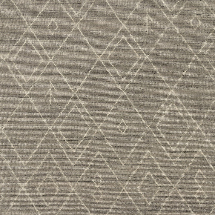 Nadir Moroccan Hand Knotted Rug - Nadir Grey - 10"x14"