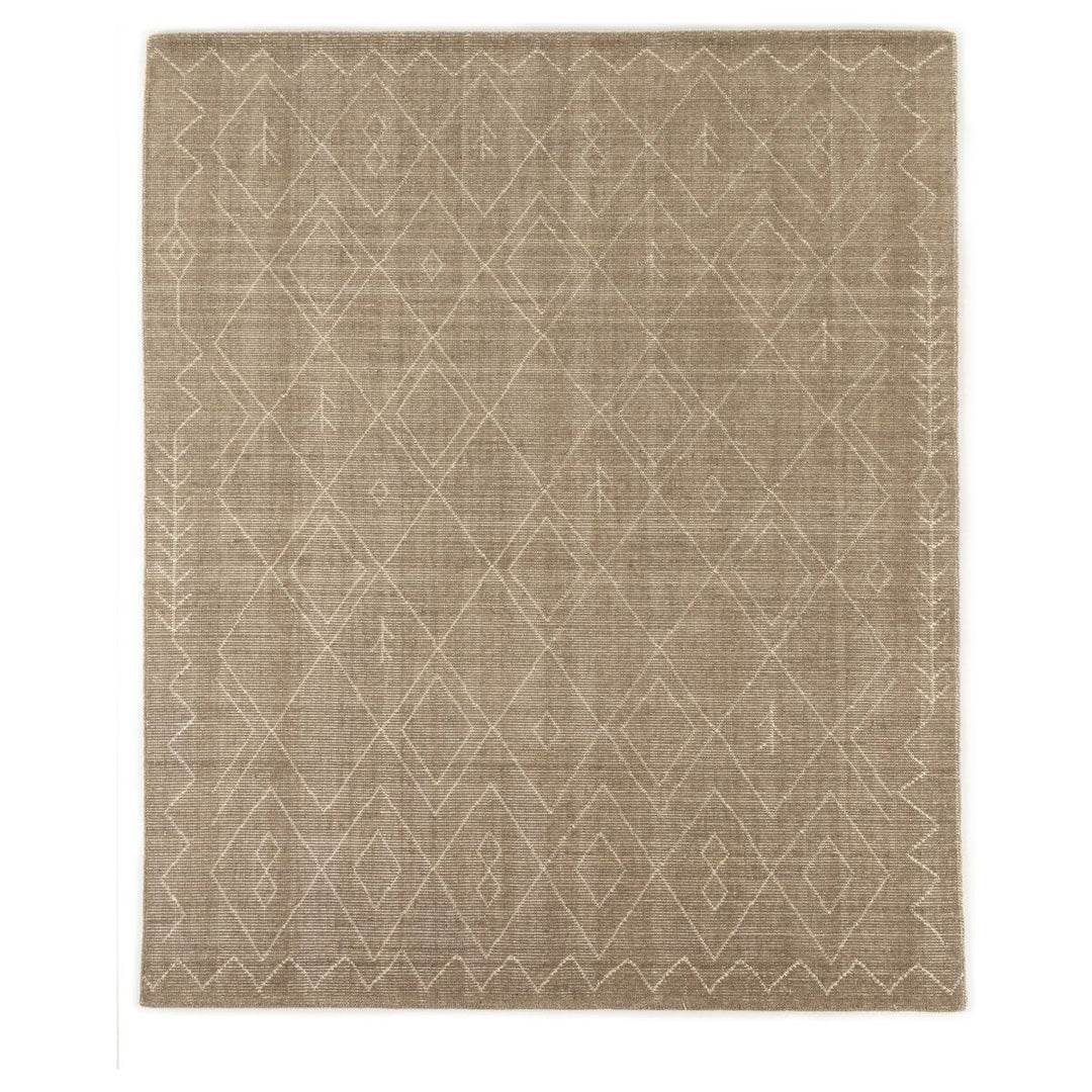 Tangier Moroccan Hand Knotted Rug - 8X10' - Taupe