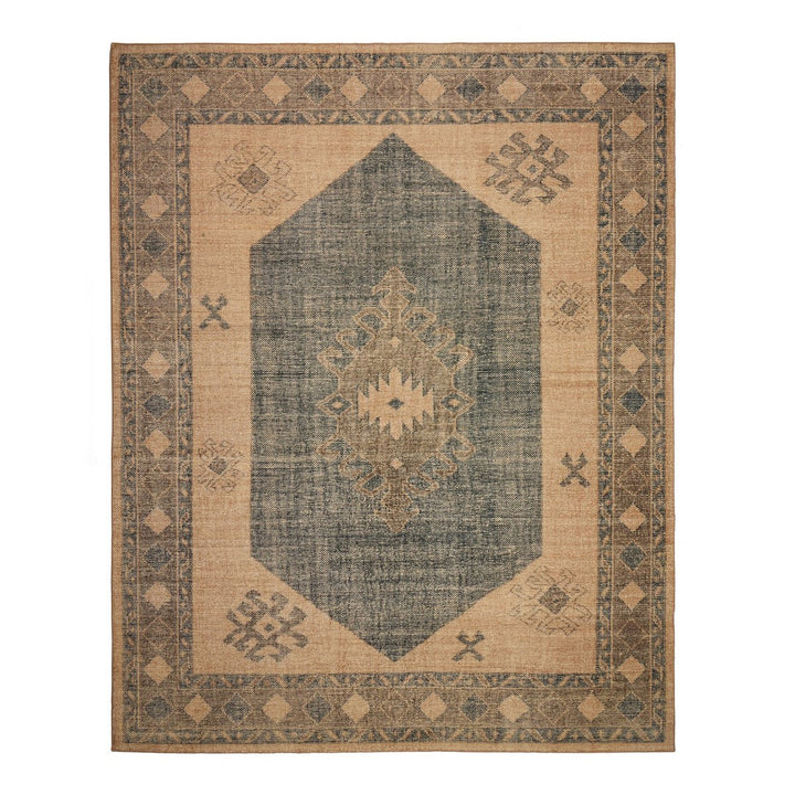 Kansa Hand Knotted Rug - 10X14' - Samsa Navy