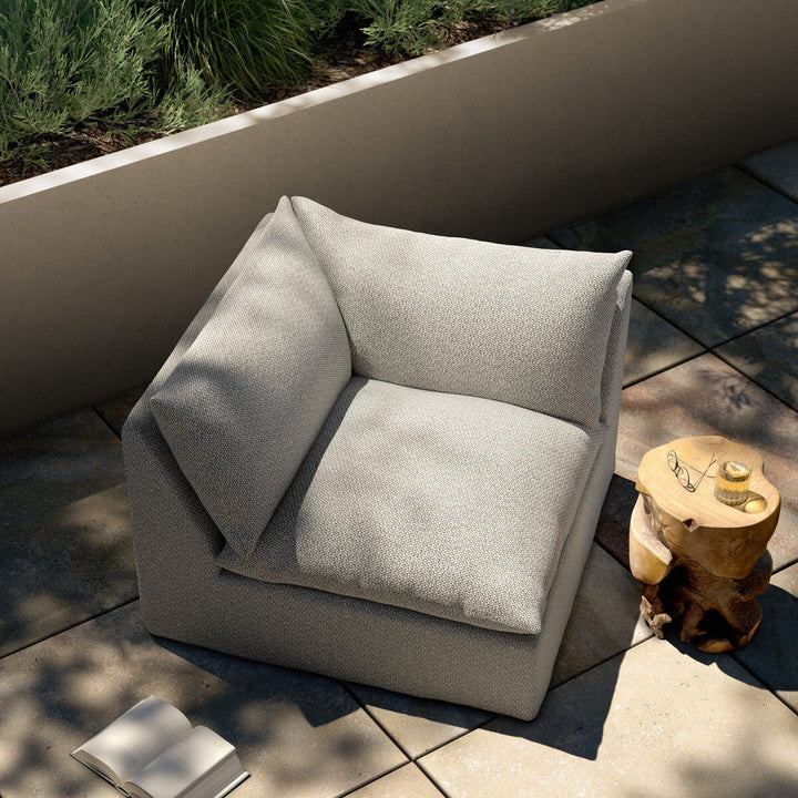 Build Your Own: Cole Outdoor Sectional - Faye Ash - Corner Piece