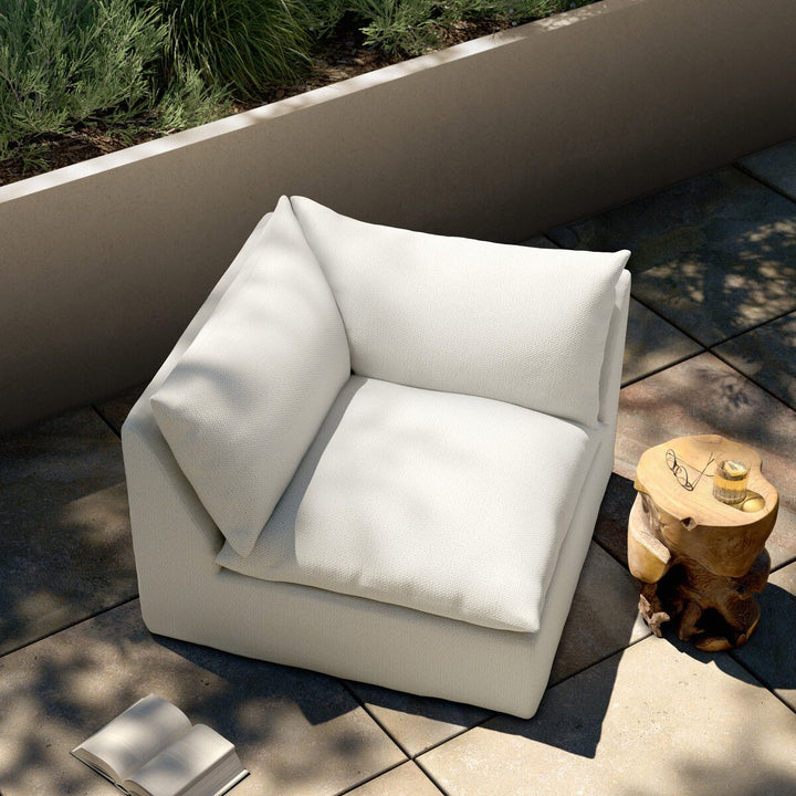 Build Your Own: Cole Outdoor Sectional - Faye Cream - Corner Piece