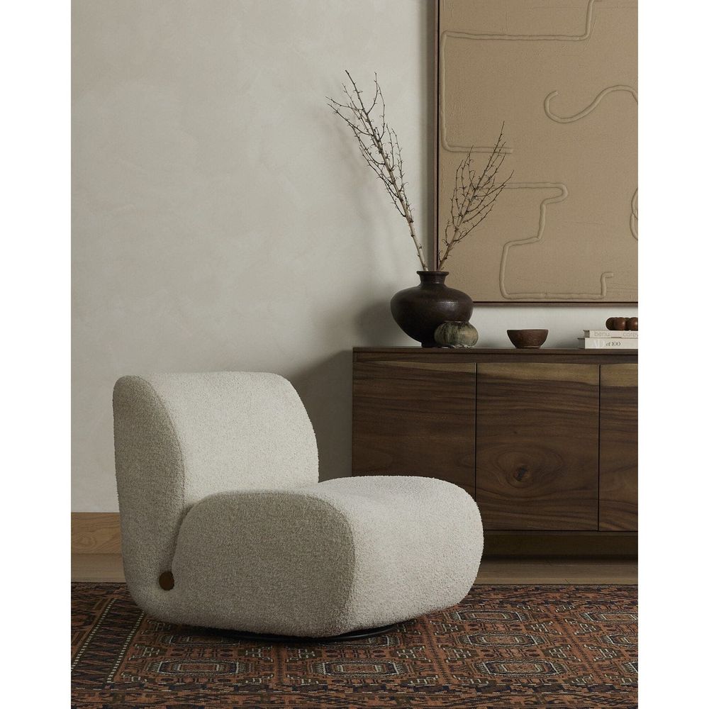 Lounge Chairs Sidney Swivel Chair - Sheldon Ivory