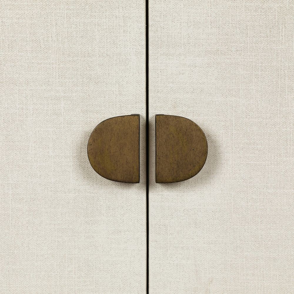 Cressida Bar Cabinet - Ivory Painted Linen