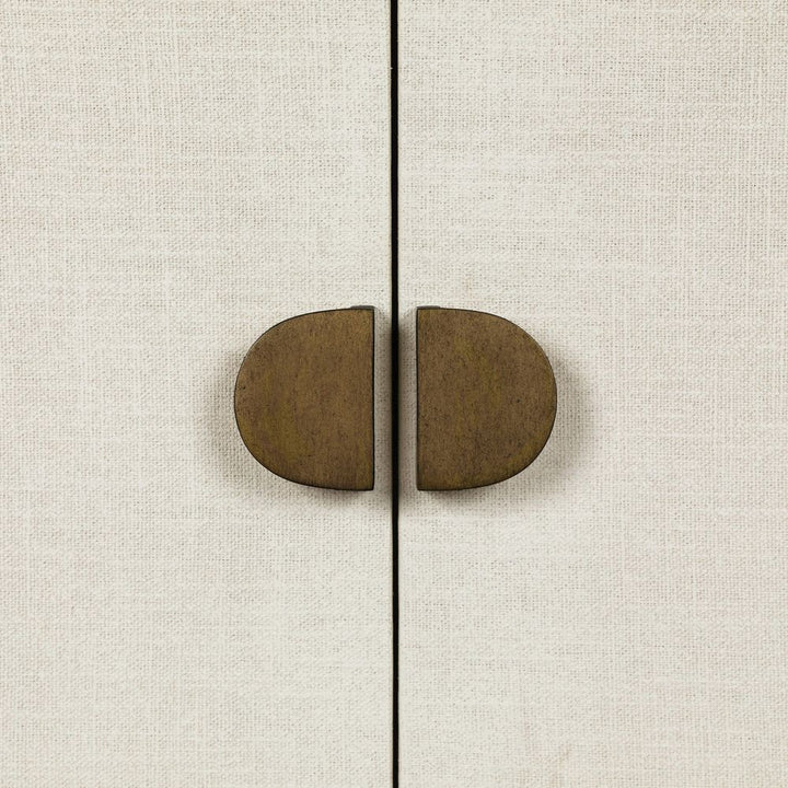 Cressida Bar Cabinet - Ivory Painted Linen