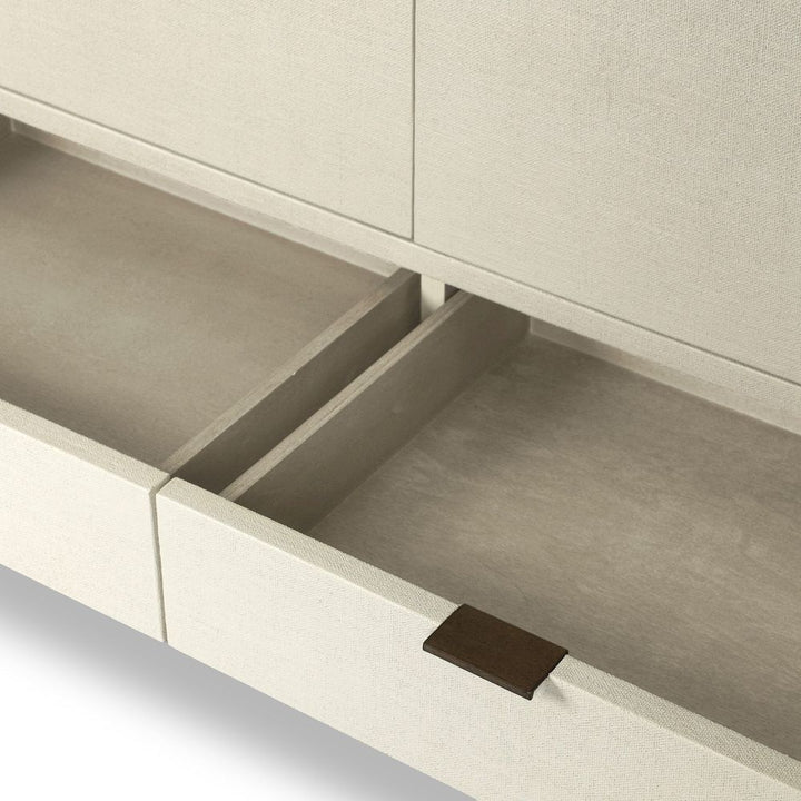 Cressida Bar Cabinet - Ivory Painted Linen