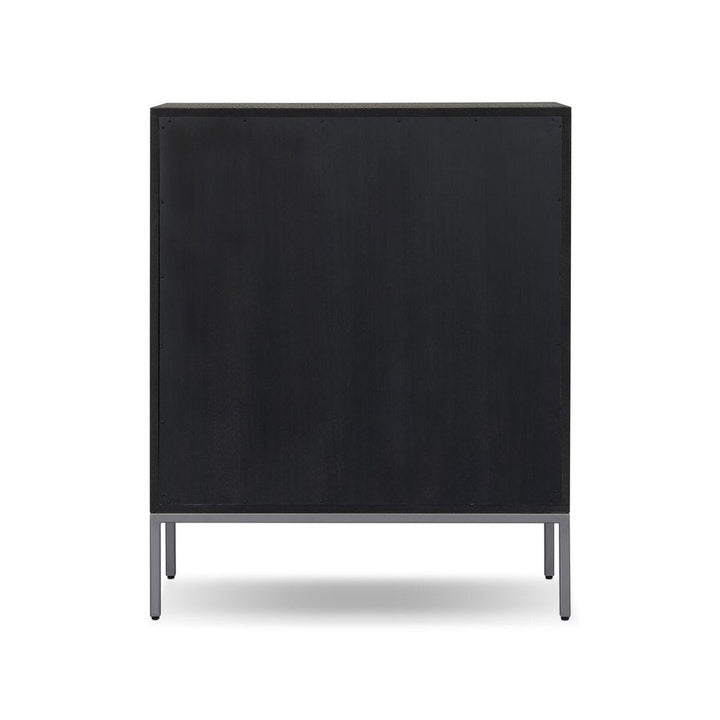 Cressida Bar Cabinet - Black Linen