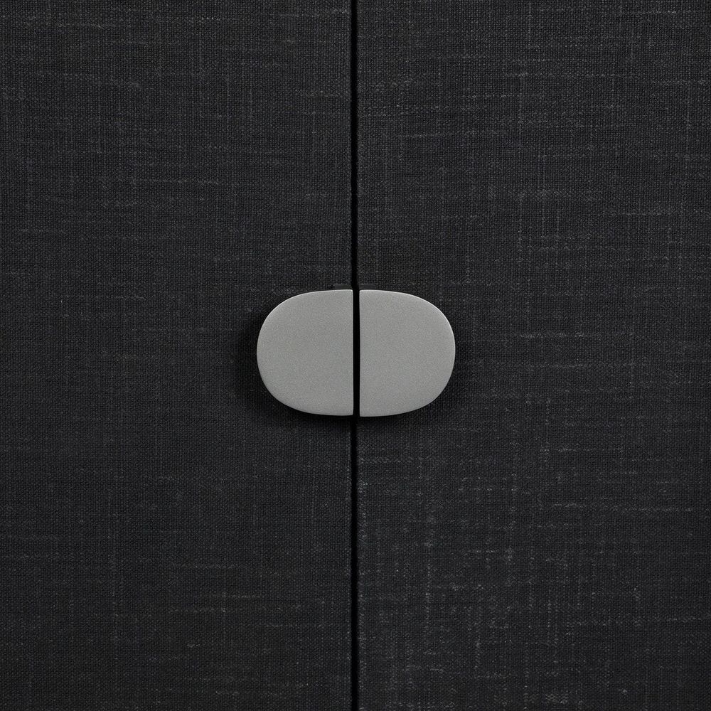 Cressida Bar Cabinet - Black Linen