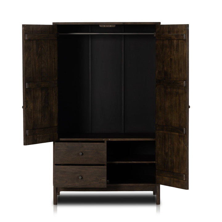 Olivia Armoire - Aged Brown