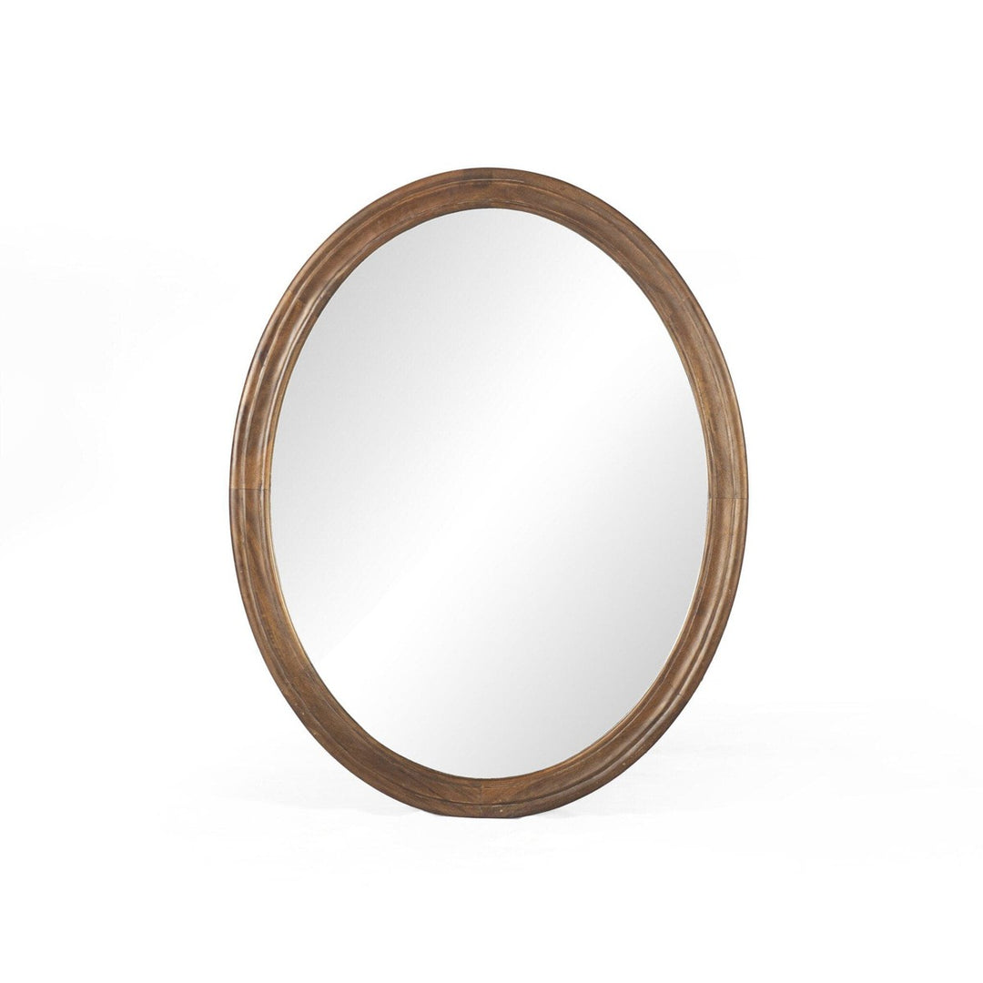 Griffin Oval Mirror - Warm Chestnut