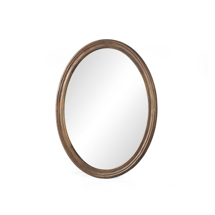 Griffin Oval Mirror - Warm Chestnut