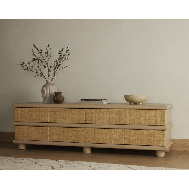 Harmony Media Console - Natural Cane