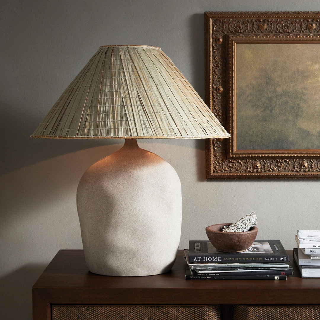 Cole Table Lamp - Sand Porcelain