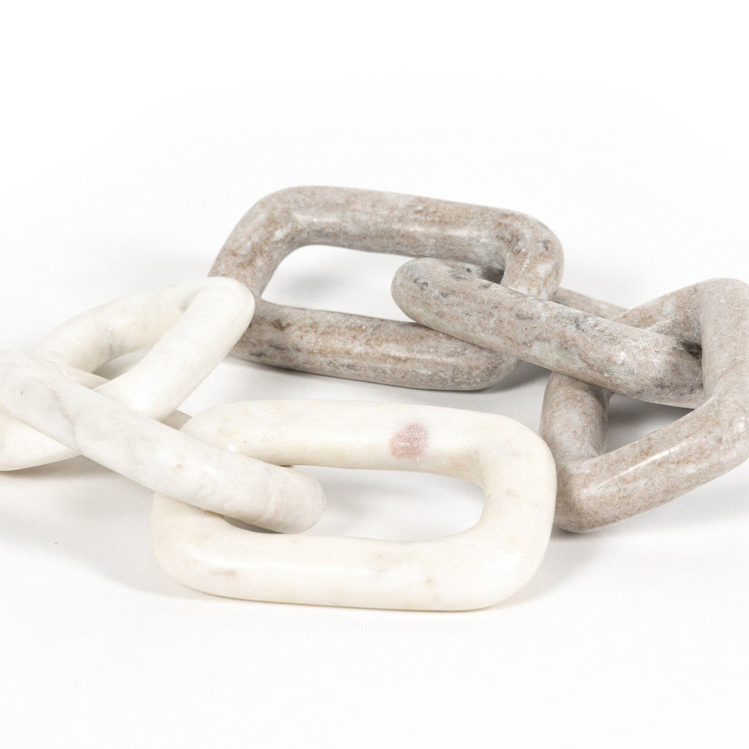 Stone Chain - Creamy Taupe Marble Solid