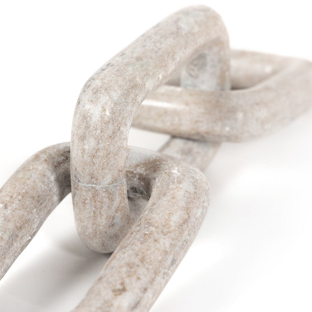 Stone Chain - Creamy Taupe Marble Solid