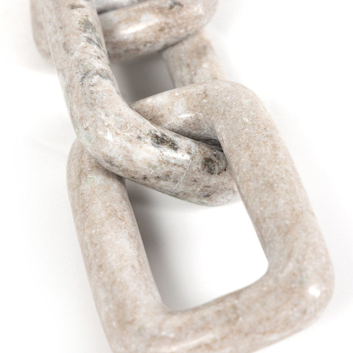 Stone Chain - Creamy Taupe Marble Solid