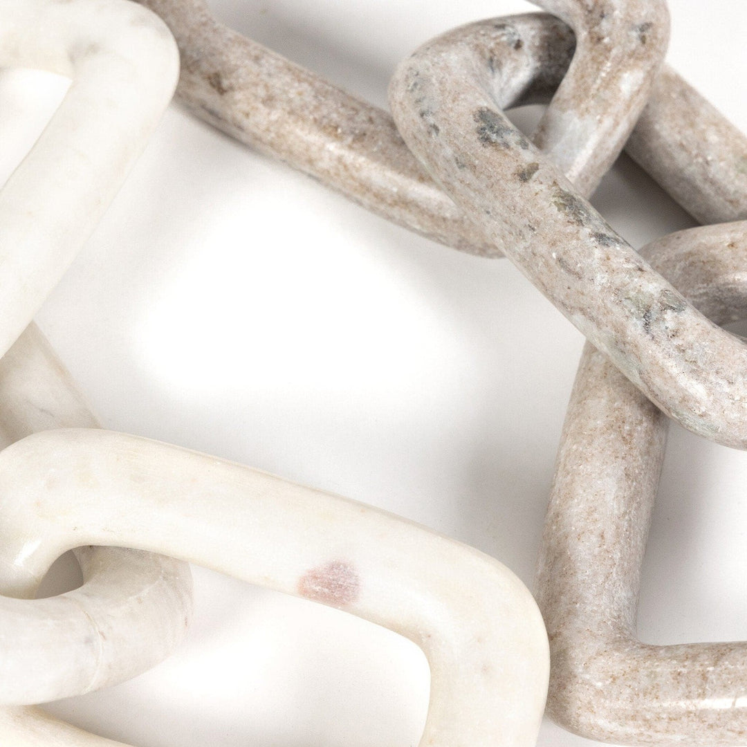 Stone Chain - Creamy Taupe Marble Solid