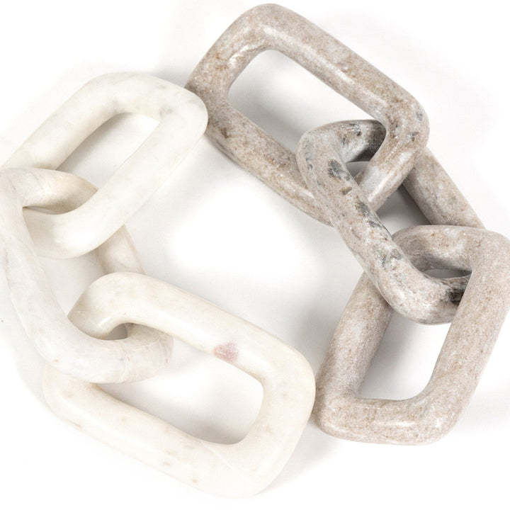 Stone Chain - Creamy Taupe Marble Solid