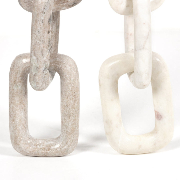 Stone Chain - Creamy Taupe Marble Solid