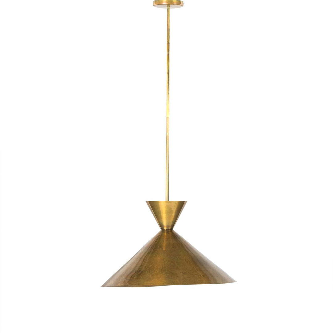 Clarence Large Pendant - Burnt Brass