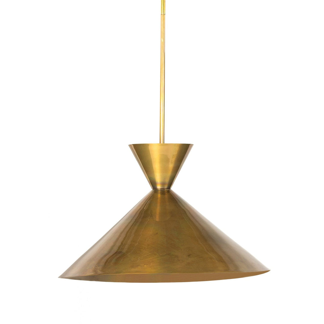 Clarence Large Pendant - Burnt Brass