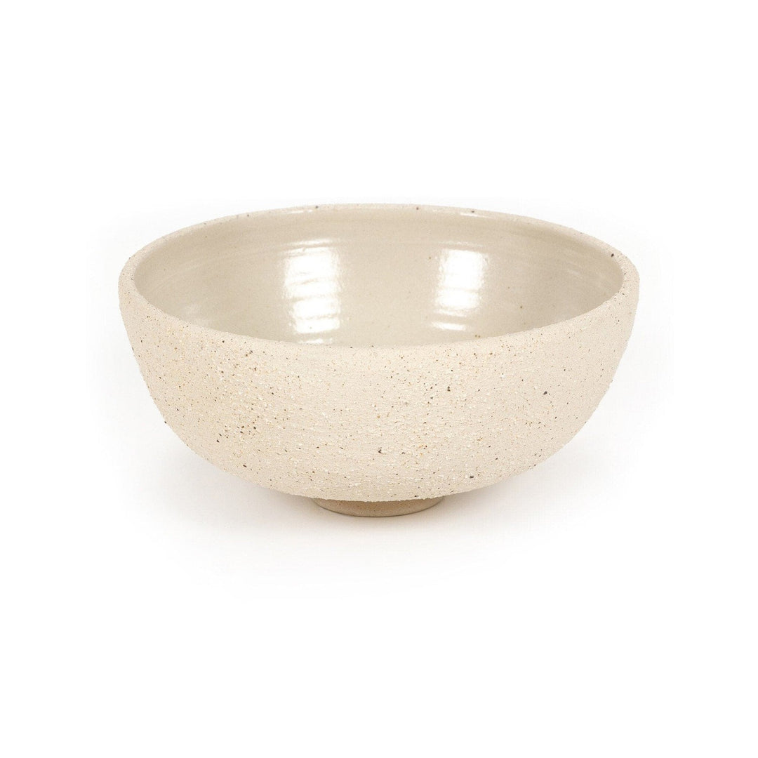 Pavel Pedestal Bowl - Natural Grog Ceramic