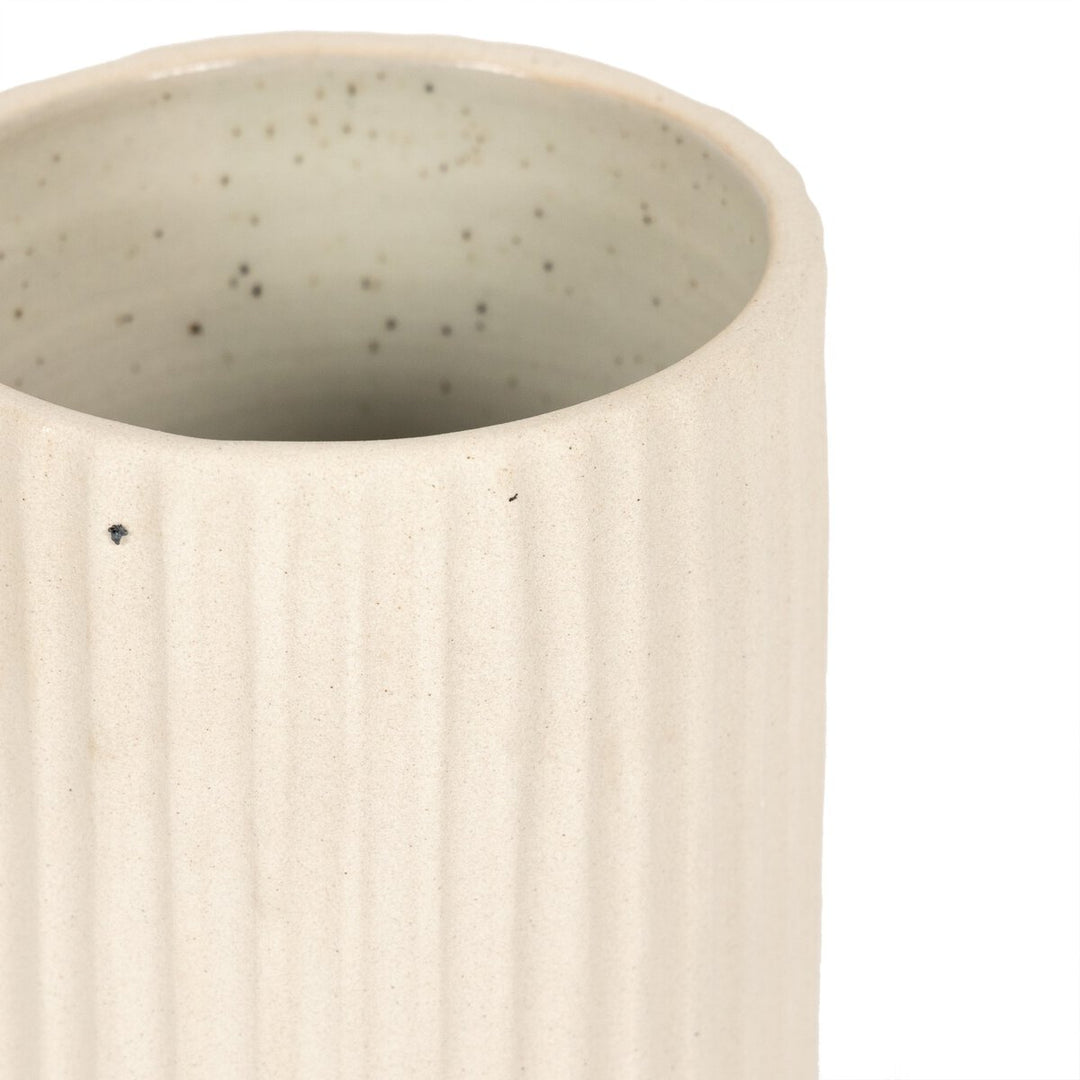 Emilio Vase - Cream Matte Ceramic