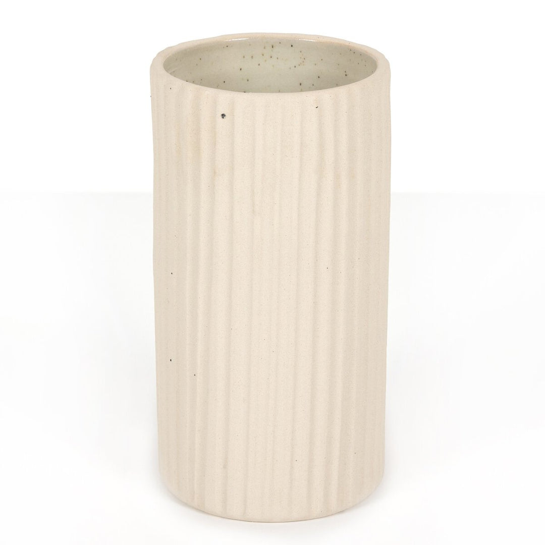 Emilio Vase - Cream Matte Ceramic