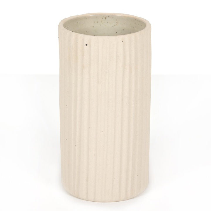 Emilio Vase - Cream Matte Ceramic