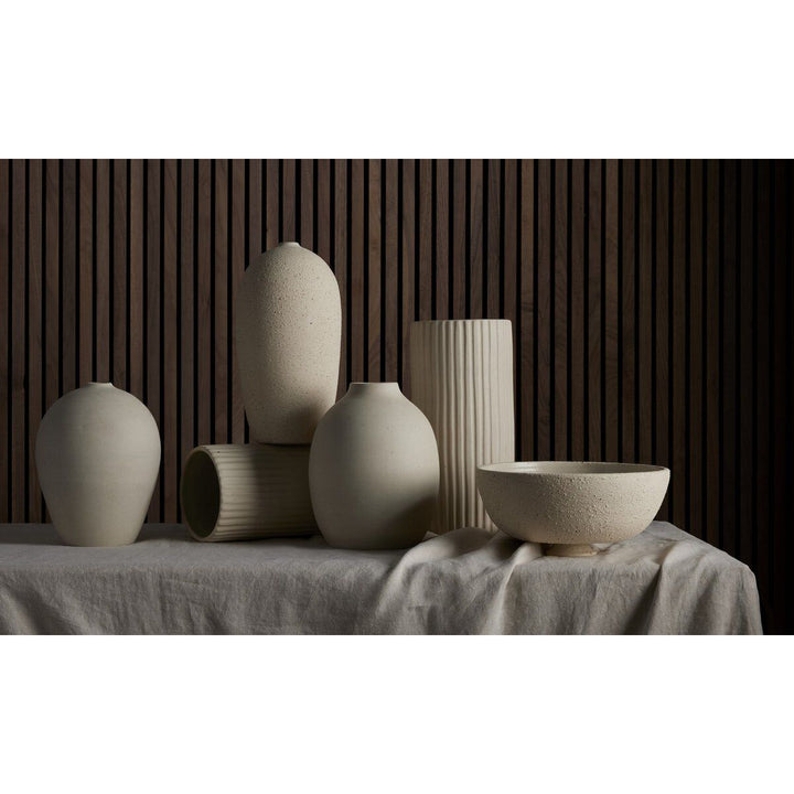 Emilio Vase - Cream Matte Ceramic