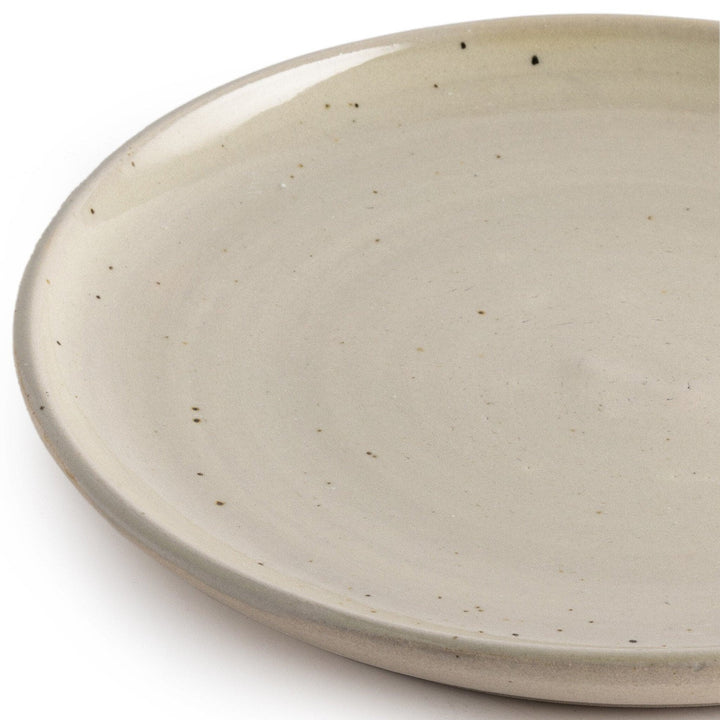 Nelo Dinner Plate, Set Of 4 - Cream Matte Ceramic